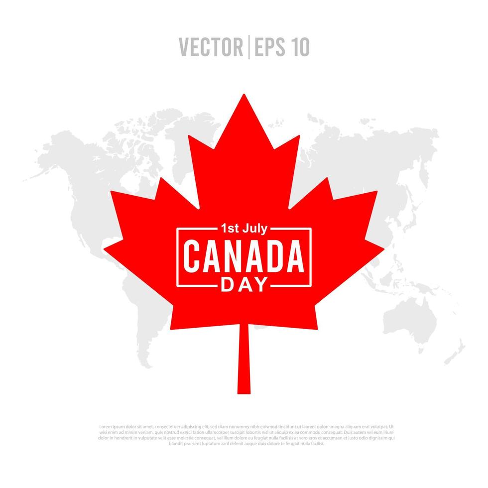 Canada Day Vector Illustration. Suitable for many purposes.