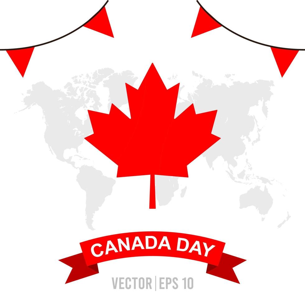 Canada Day Vector Illustration. Suitable for many purposes.