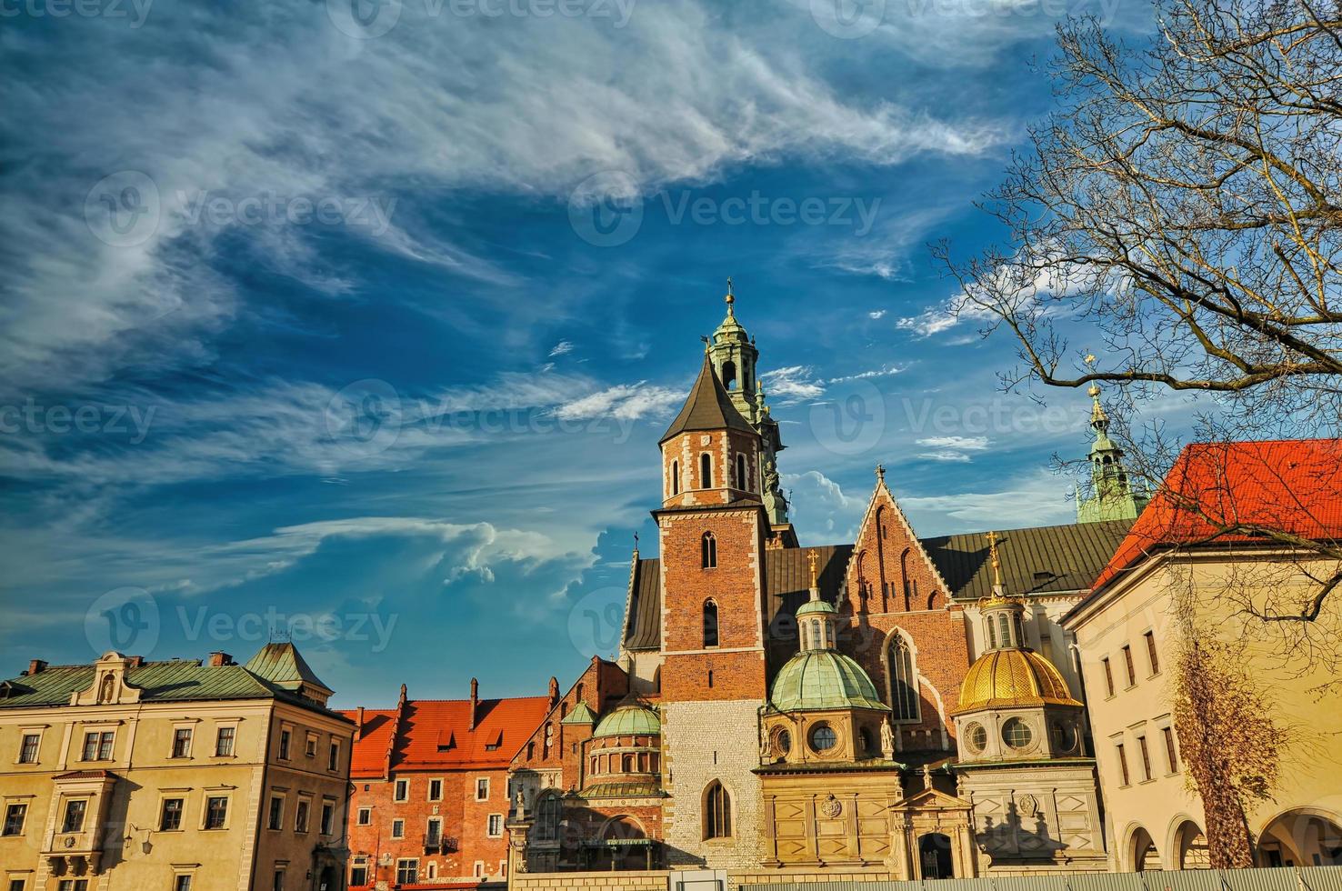 Wawel castle in Krakow of Poland photo