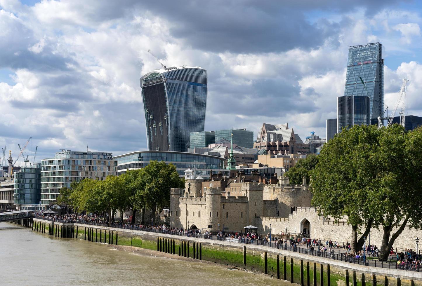 London, UK, 2014. View of modern architecture in the City of London photo