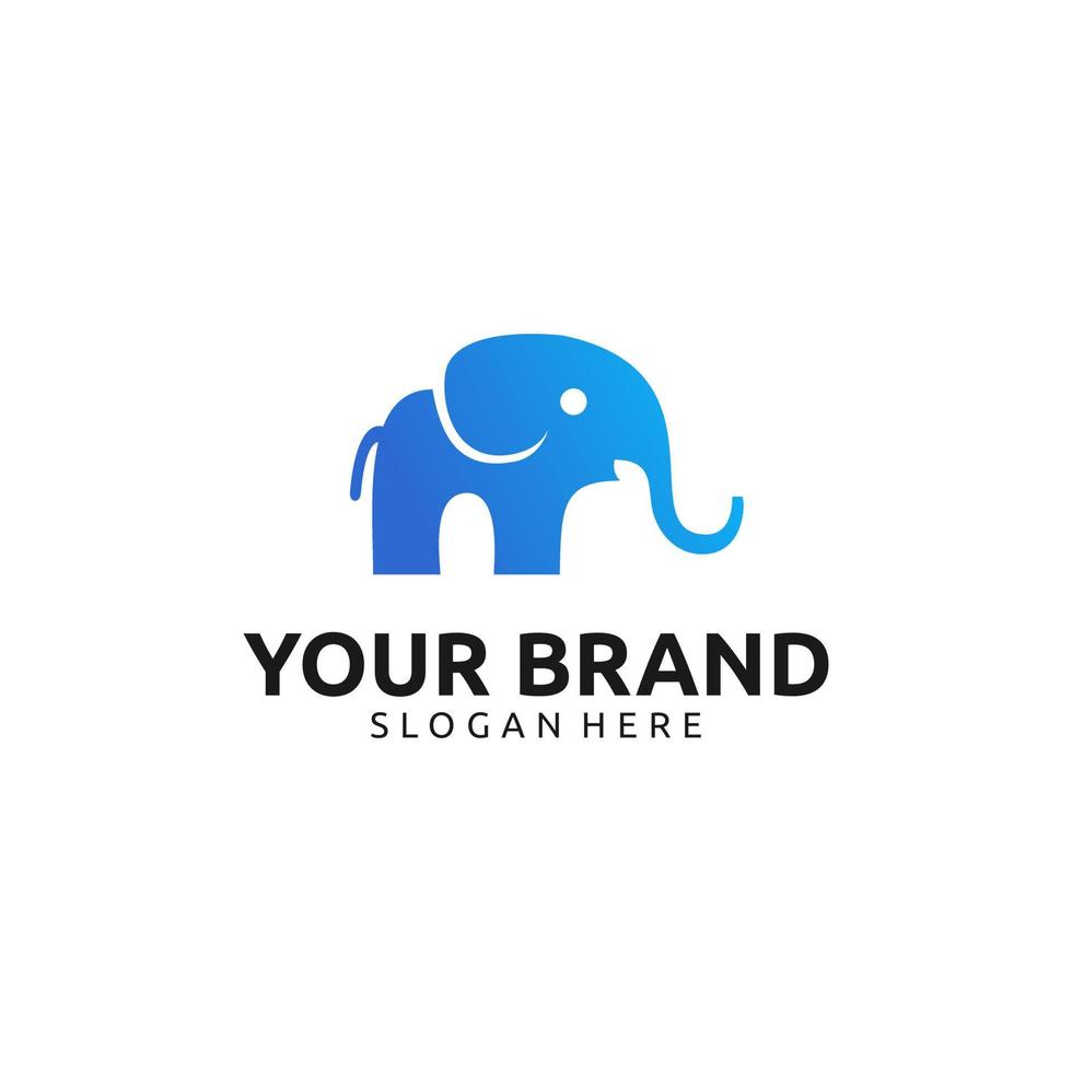 diseño de logotipo de elefante vector