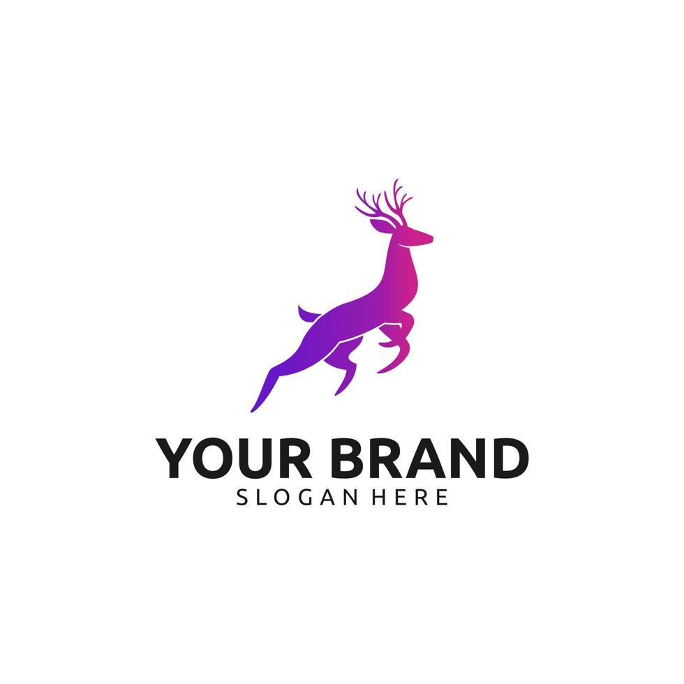 DEER GRADIENT LOGO DESIGN vector