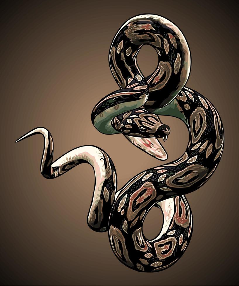 vector de serpiente venenosa