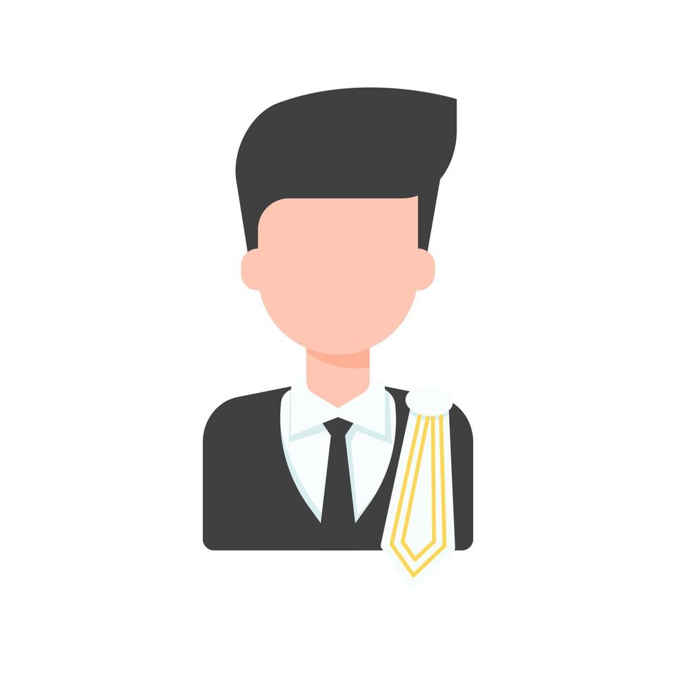 cartoon judge vector concept of fair judgment
