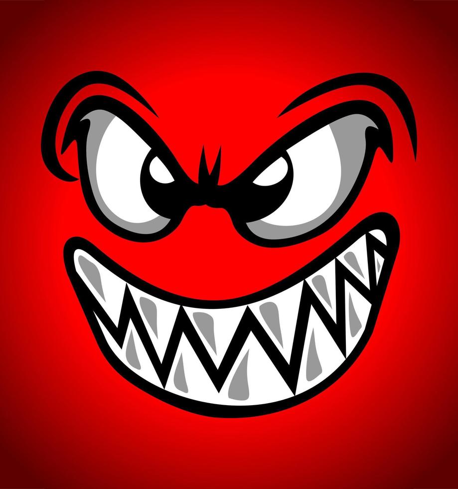 angry expression eyes vector