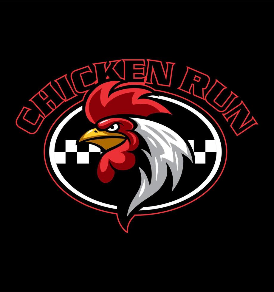 a chicken that can run fast vector