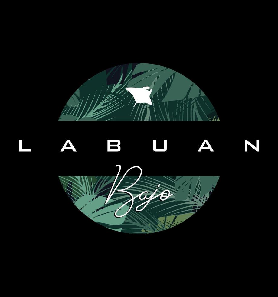 Labuan bajo design vector