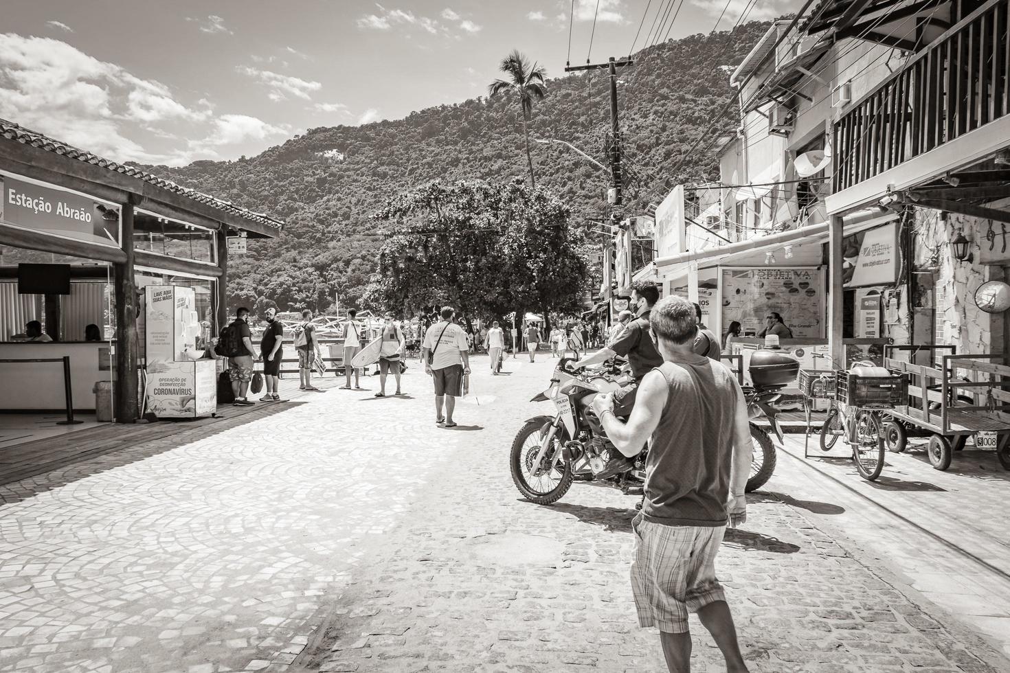 Ilha Grande Rio de Janeiro Brazil 2020 The big tropical island Ilha Grande Abraao beach Brazil. photo