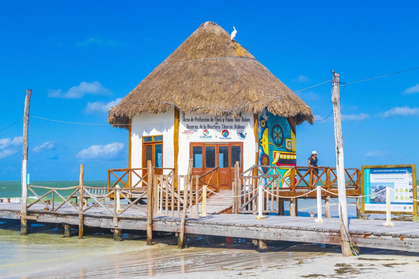 Holbox Quintana Roo Mexico 2021 Muelle principal de Holbox jetty and