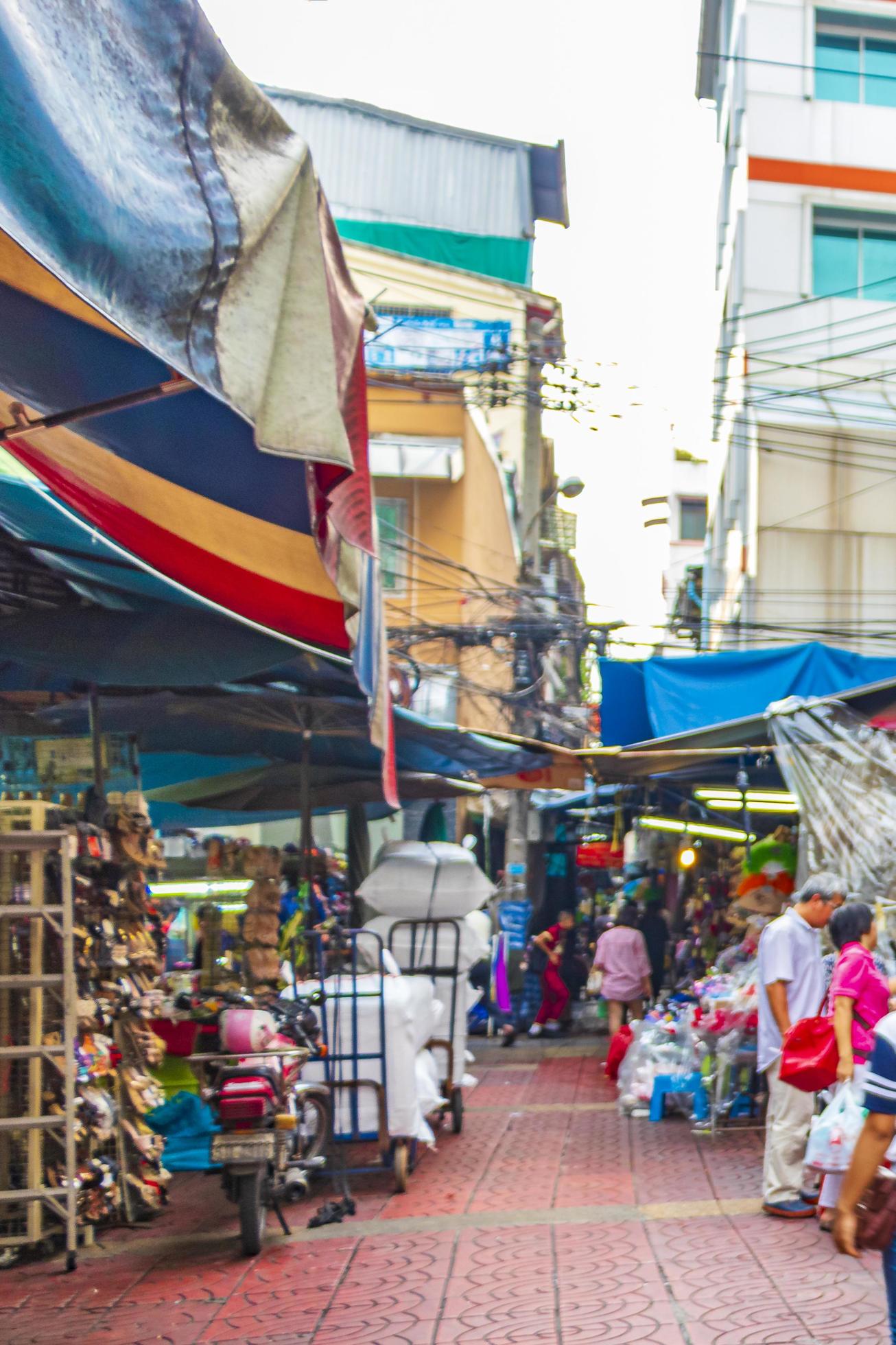 Ratchathewi Bangkok Thailand 2018 Colorful China Town Old Market