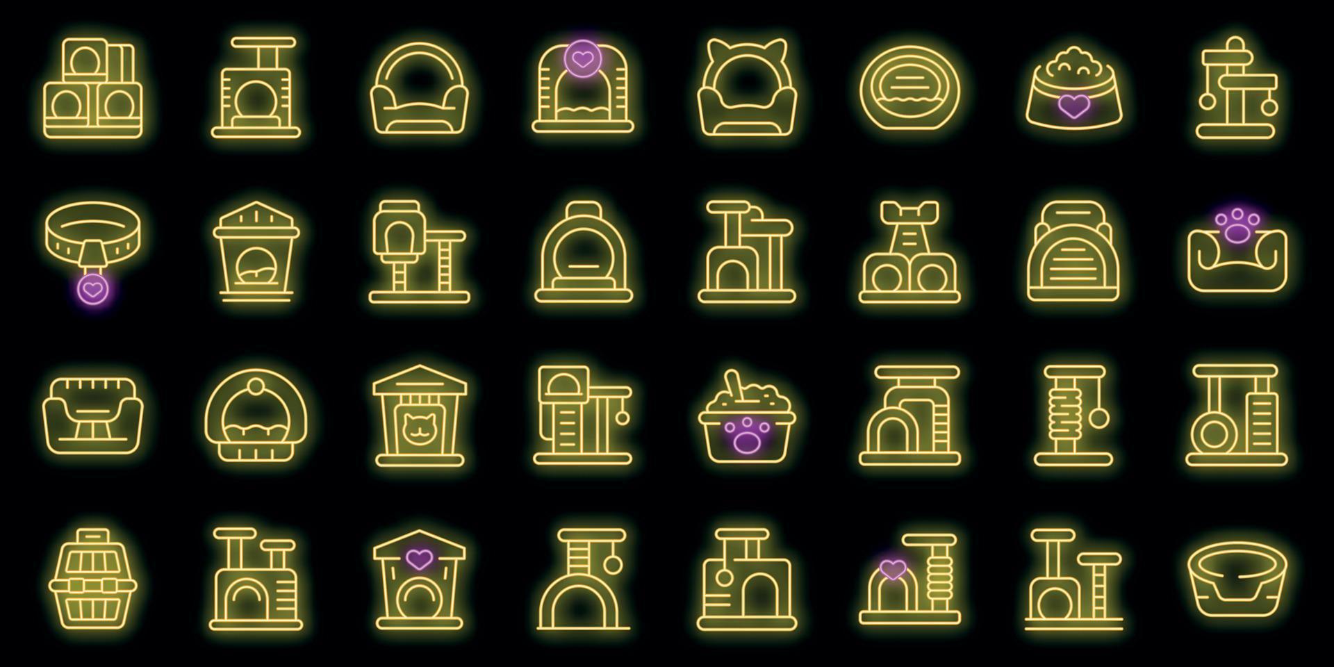 Jump rope icons set outline vector. Body activity vector neon