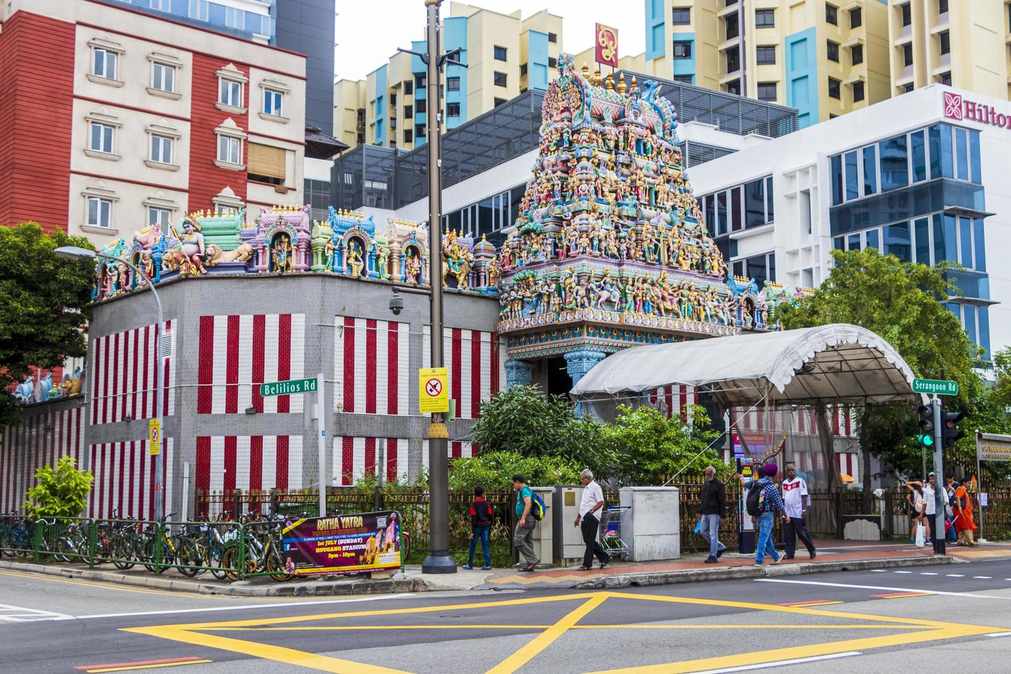 Singapore Singapore 2018 Sri Veeramakaliamman Hindu Temple in Singapore. photo