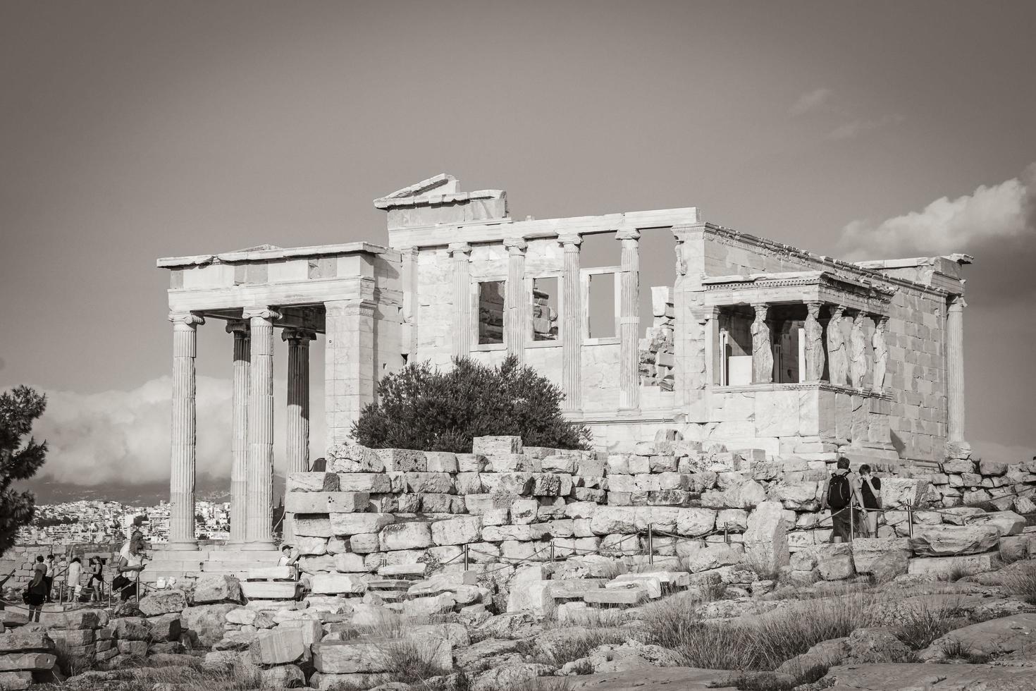Athens Attica Greece 2018 Acropolis of Athens ruins Parthenon Greeces capital Athens in Greece. photo