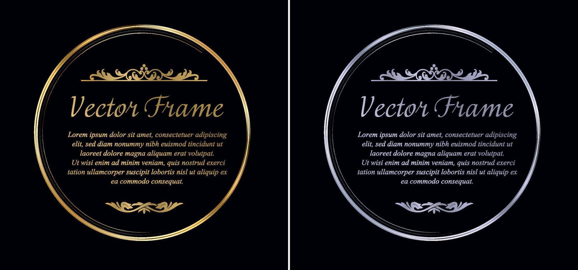 gold silver frame 8673363 Vector Art at Vecteezy