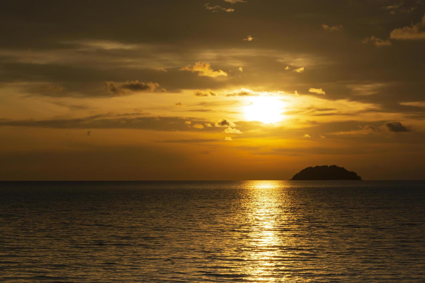 Sunset At The Beach, Tanjung Aru Beach, Kota Kinabalu, Borneo,Sabah, Malaysia photo