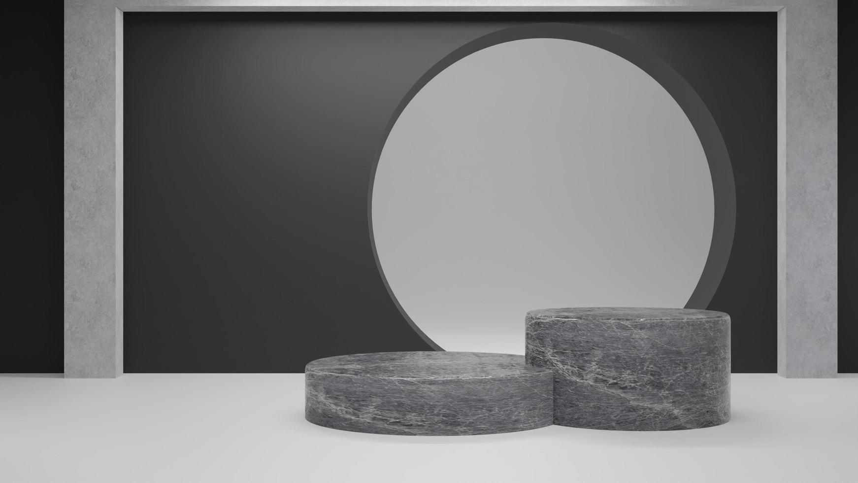 Elegant 3d marble podium product photo