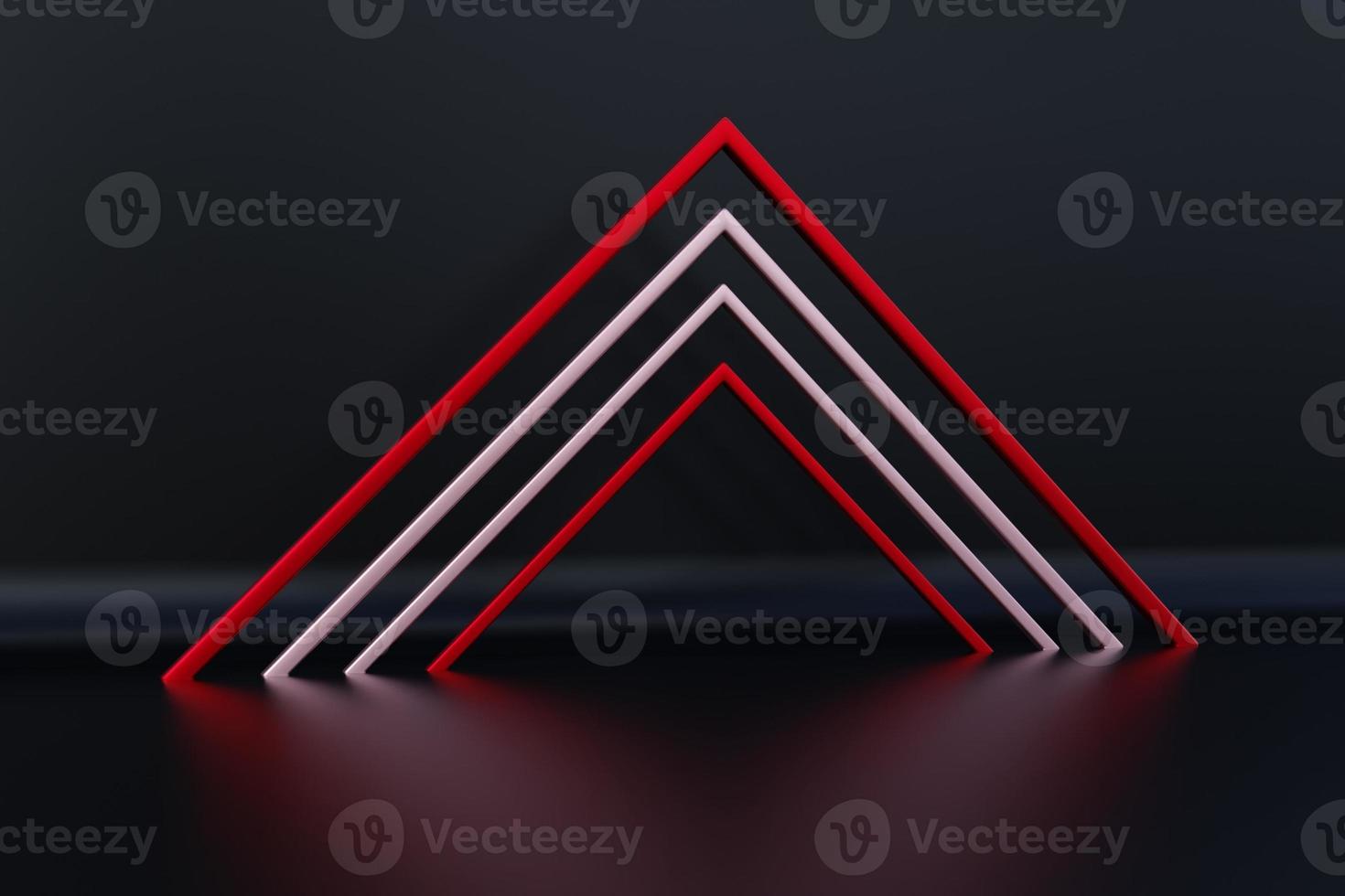 Elegant background 3d podium with triangular area, red and white gifts. Suitable for the theme of Indonesian independence photo
