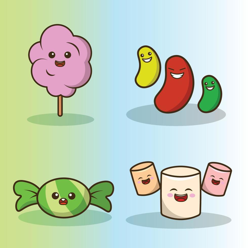 paquete de iconos de comida linda de vector set 7