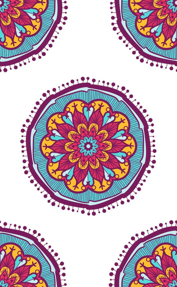 Native Seamless Pattern from mandala vector