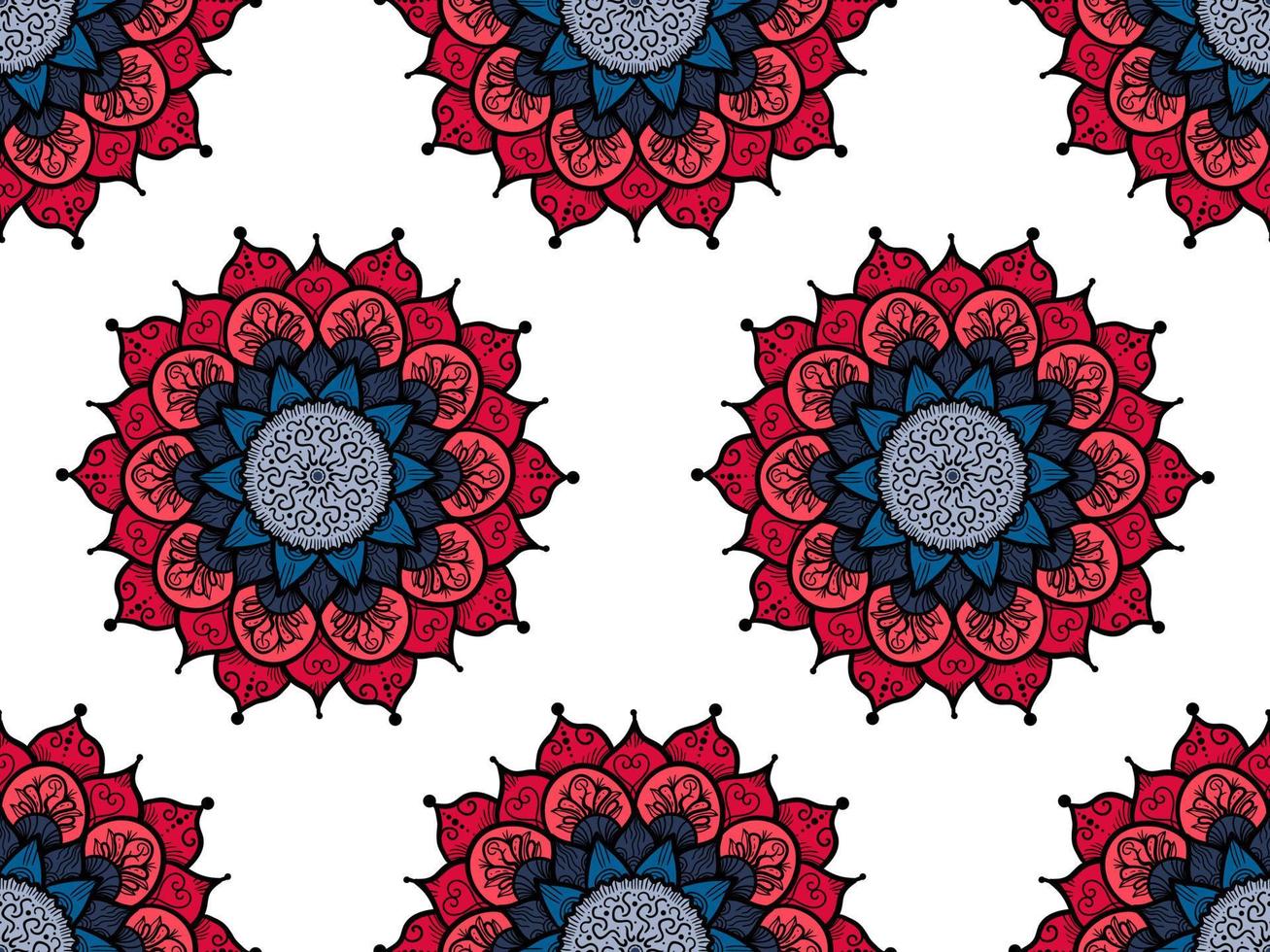 Mandala Seamless Pattern vector