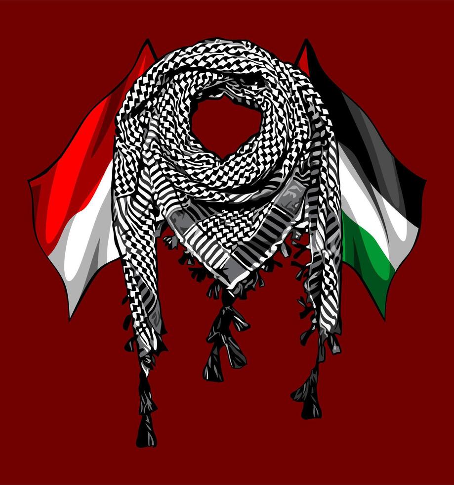 a palestine flag background vector