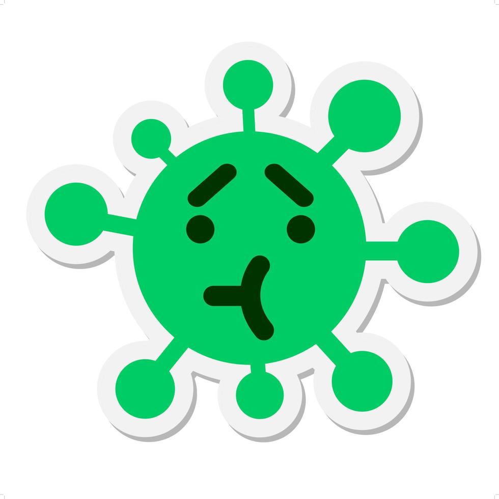 unsure virus sticker vector