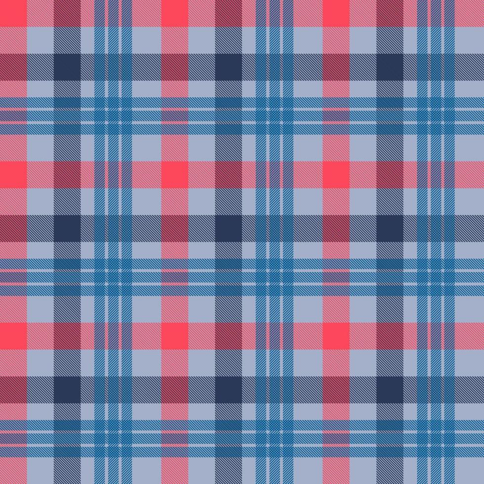 Tattersall material color seamless vector pattern