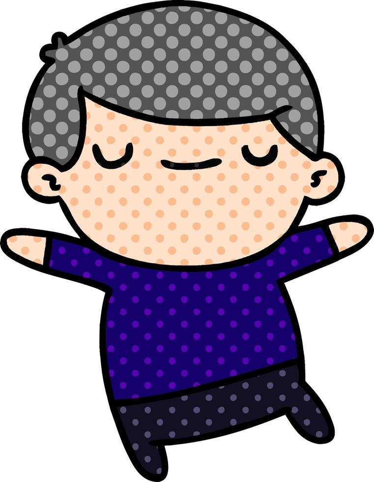 cartoon of kawaii cute older man vector