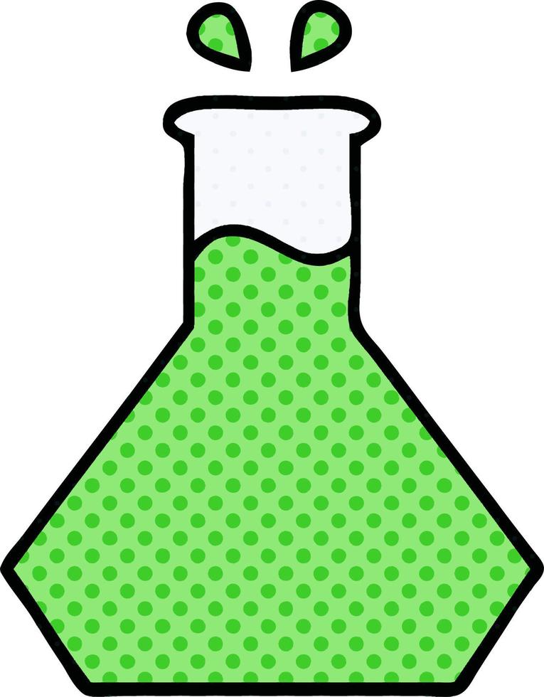 comic book style cartoon science experiment vector
