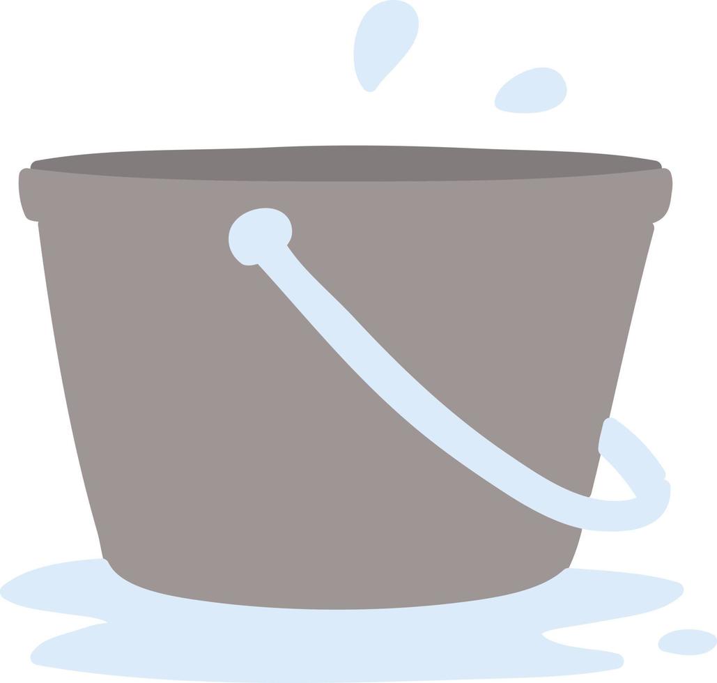 bucket of water vector