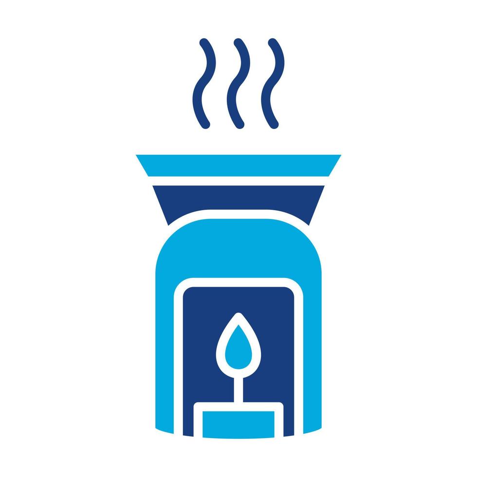 Aromatherapy Glyph Two Color Icon vector