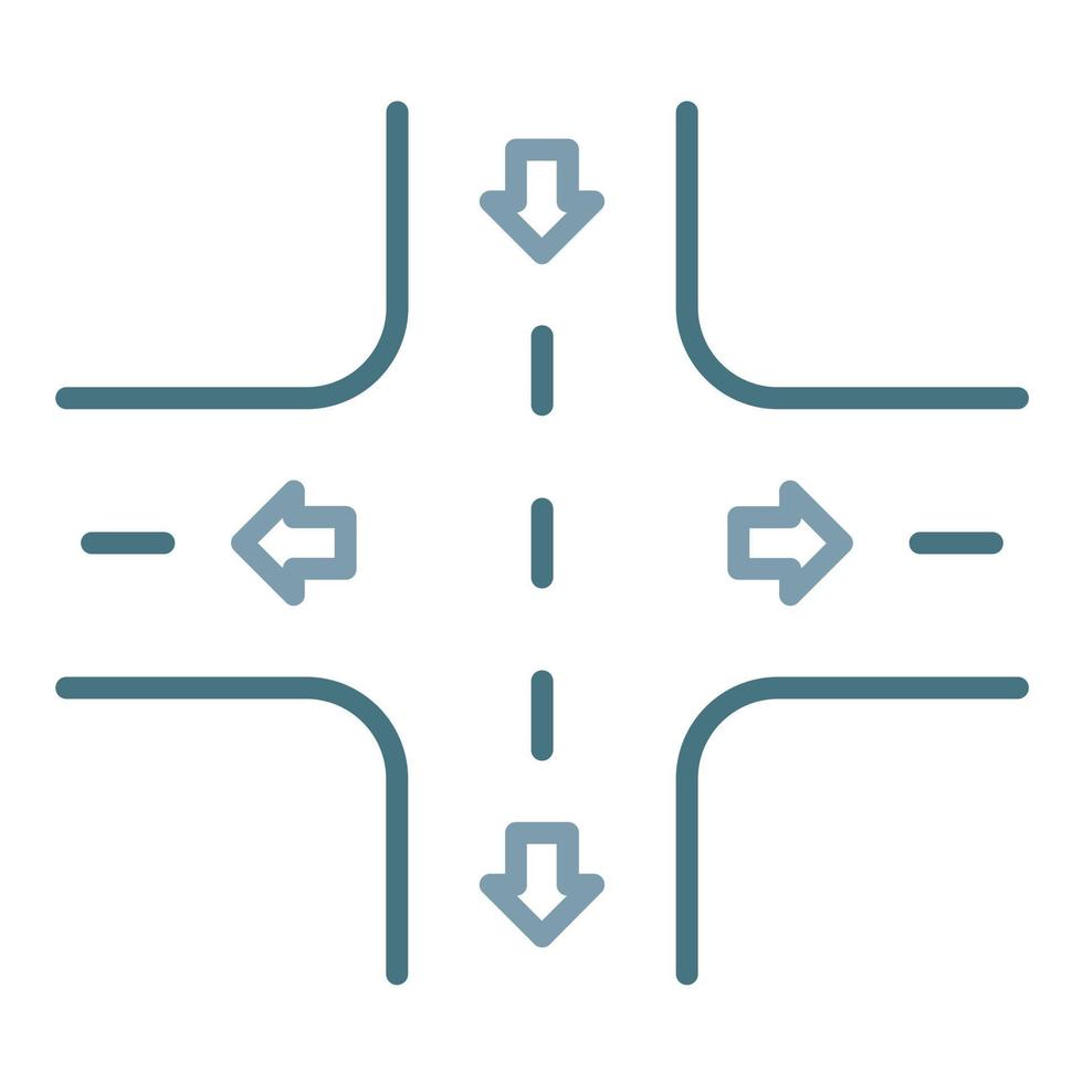Street Line Two Color Icon vector