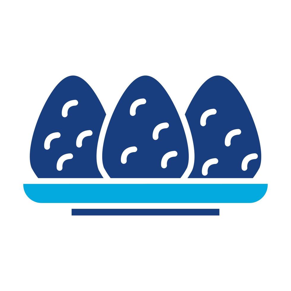 Coxinha Glyph Two Color Icon vector