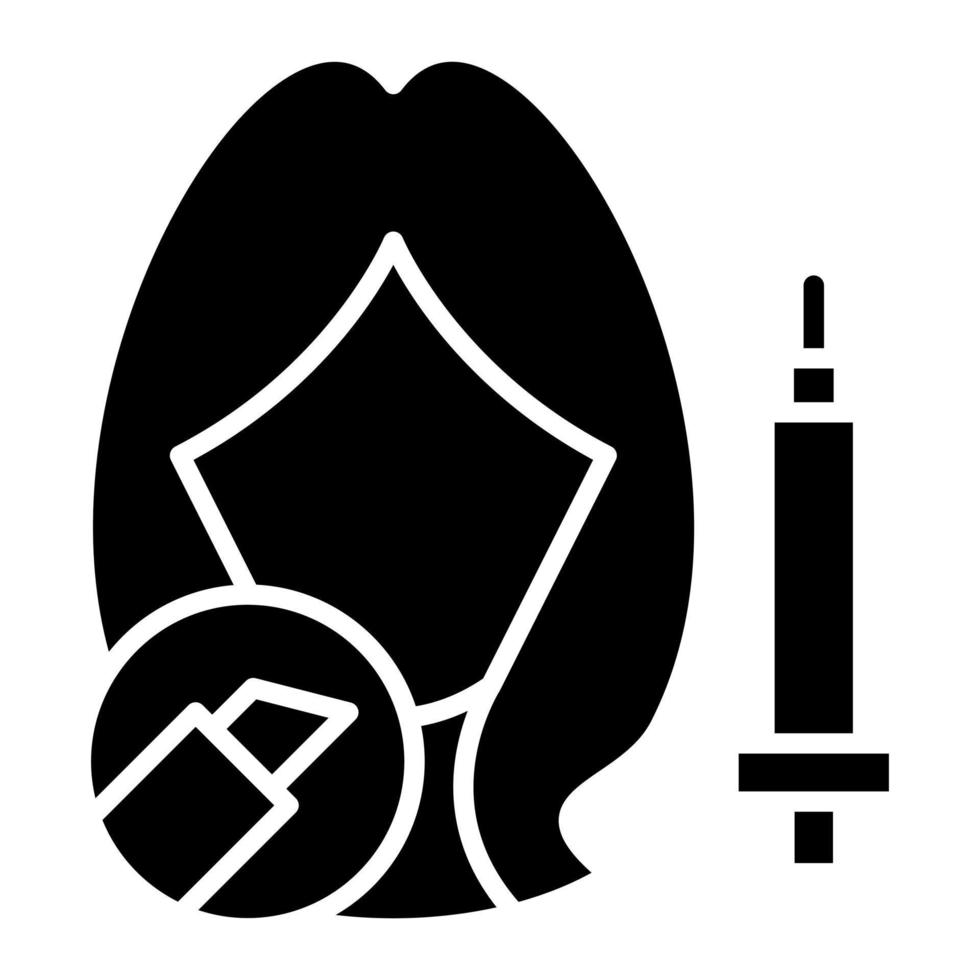 Cosmetic Surgery Glyph Icon vector