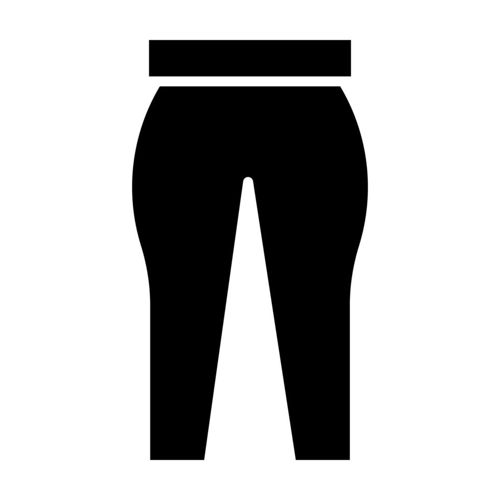 Leggings Glyph Icon vector