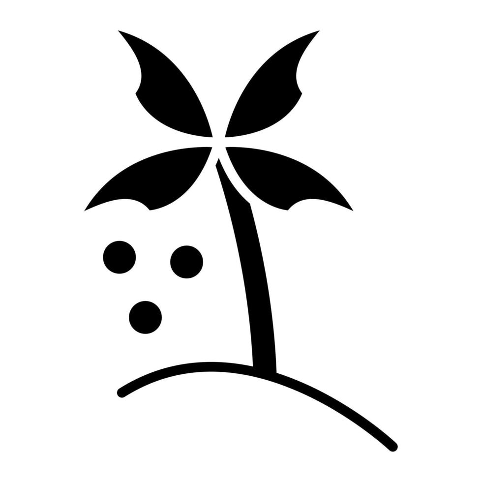 Palm Oil Glyph Icon vector