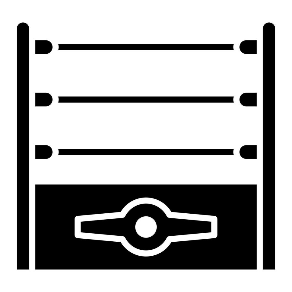 iconos de glifo de lucha libre vector