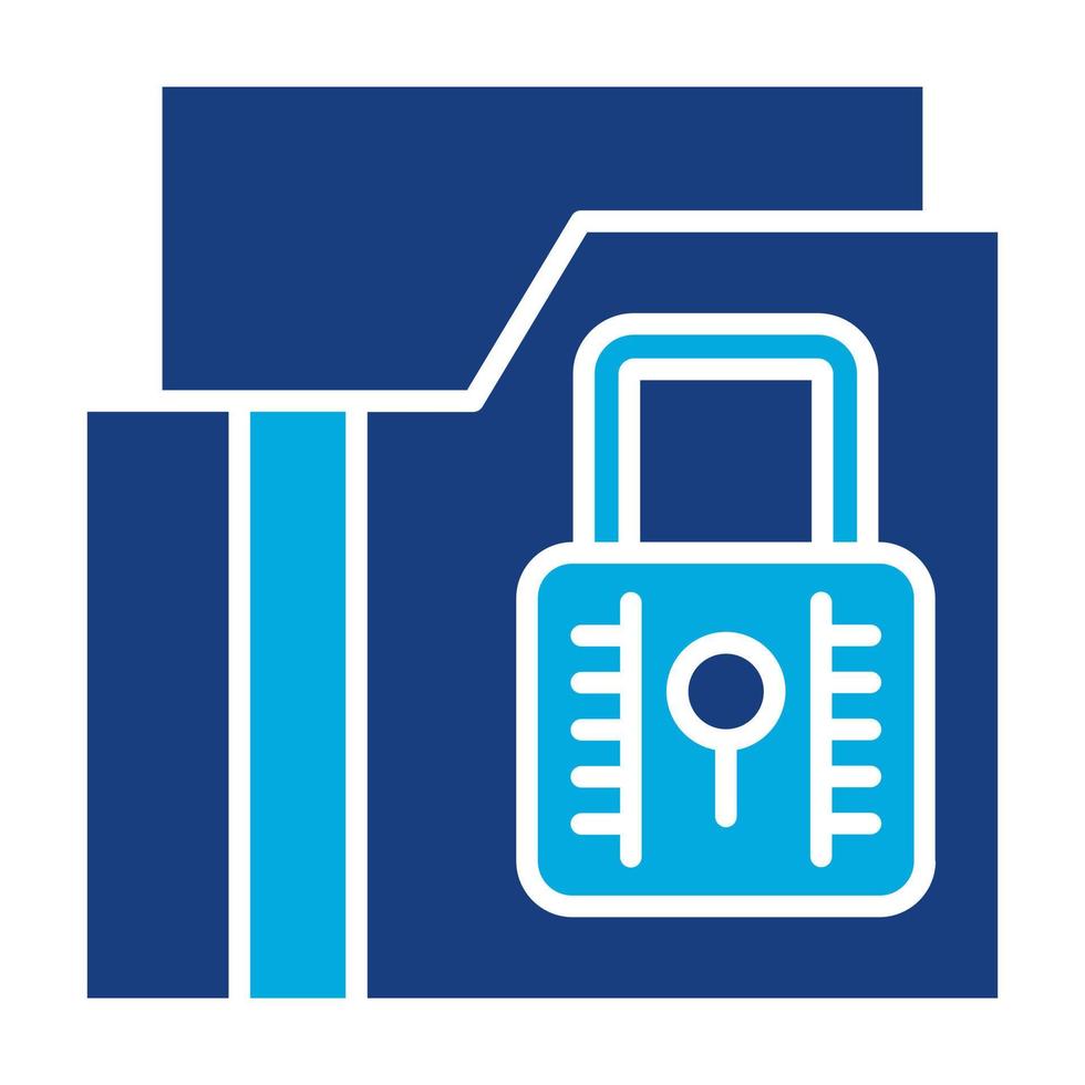 Secure Folder Glyph Two Color Icon 8679522 Vector Art at Vecteezy