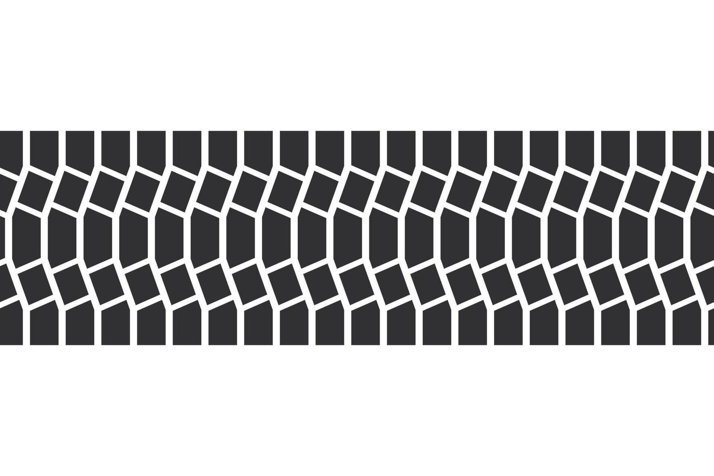 Auto tire tread seamless elements. Car tire patterns, wheel tyre tread track. Tyre print. Set of vector illustrations isolated on white background