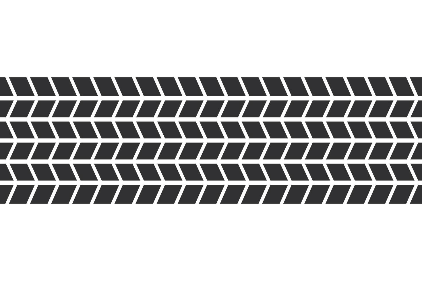 Auto tire tread seamless elements. Car tire patterns, wheel tyre tread track. Tyre print. Set of vector illustrations isolated on white background
