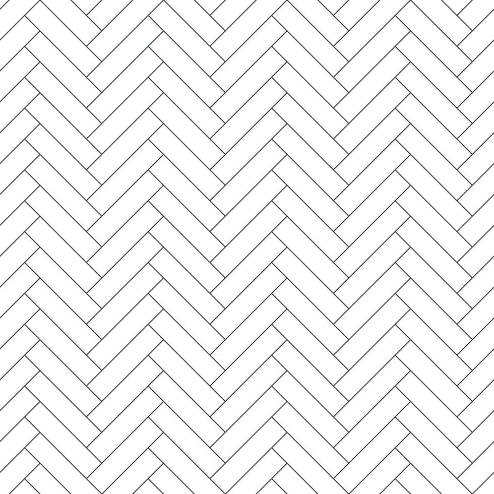 Vintage herringbone wooden floor seamless pattern. Parquet or laminate design texture. White herringbone parquet floor. Brick monochrome wall texture. Modern interior background. Vector illustration