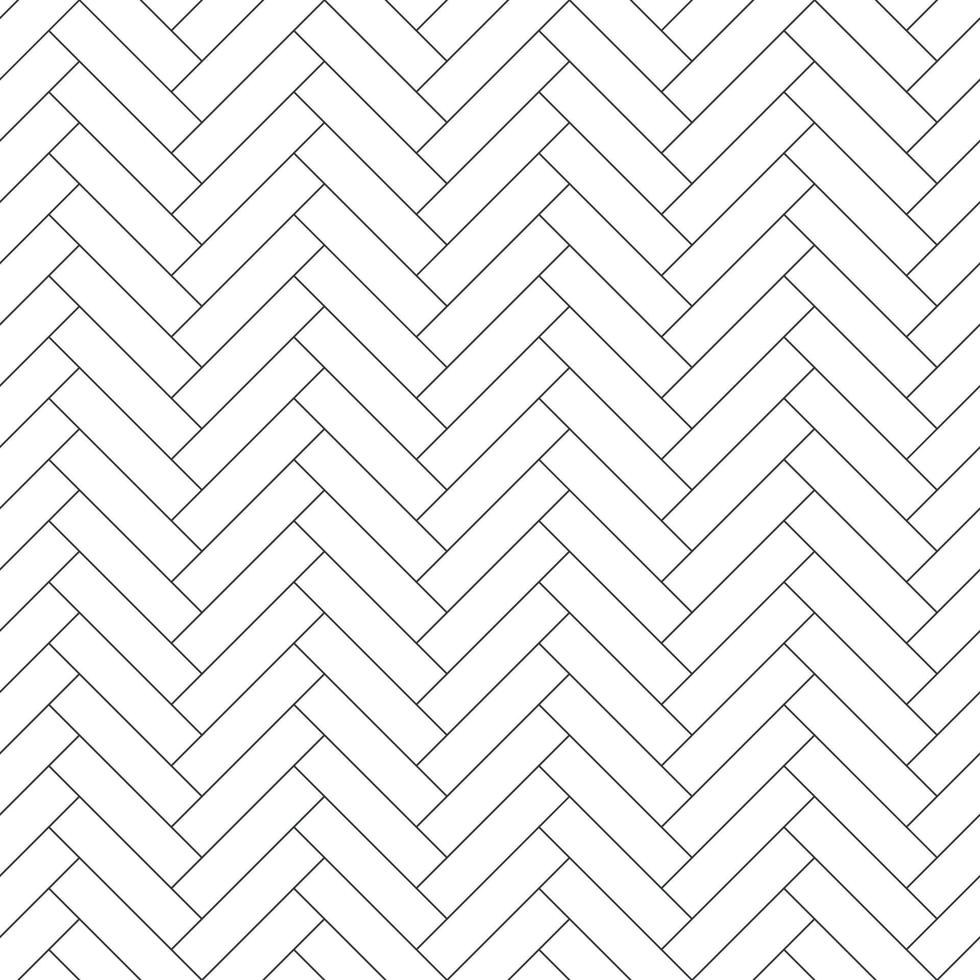 Vintage herringbone wooden floor seamless pattern. Parquet or laminate design texture. White herringbone parquet floor. Brick monochrome wall texture. Modern interior background. Vector illustration