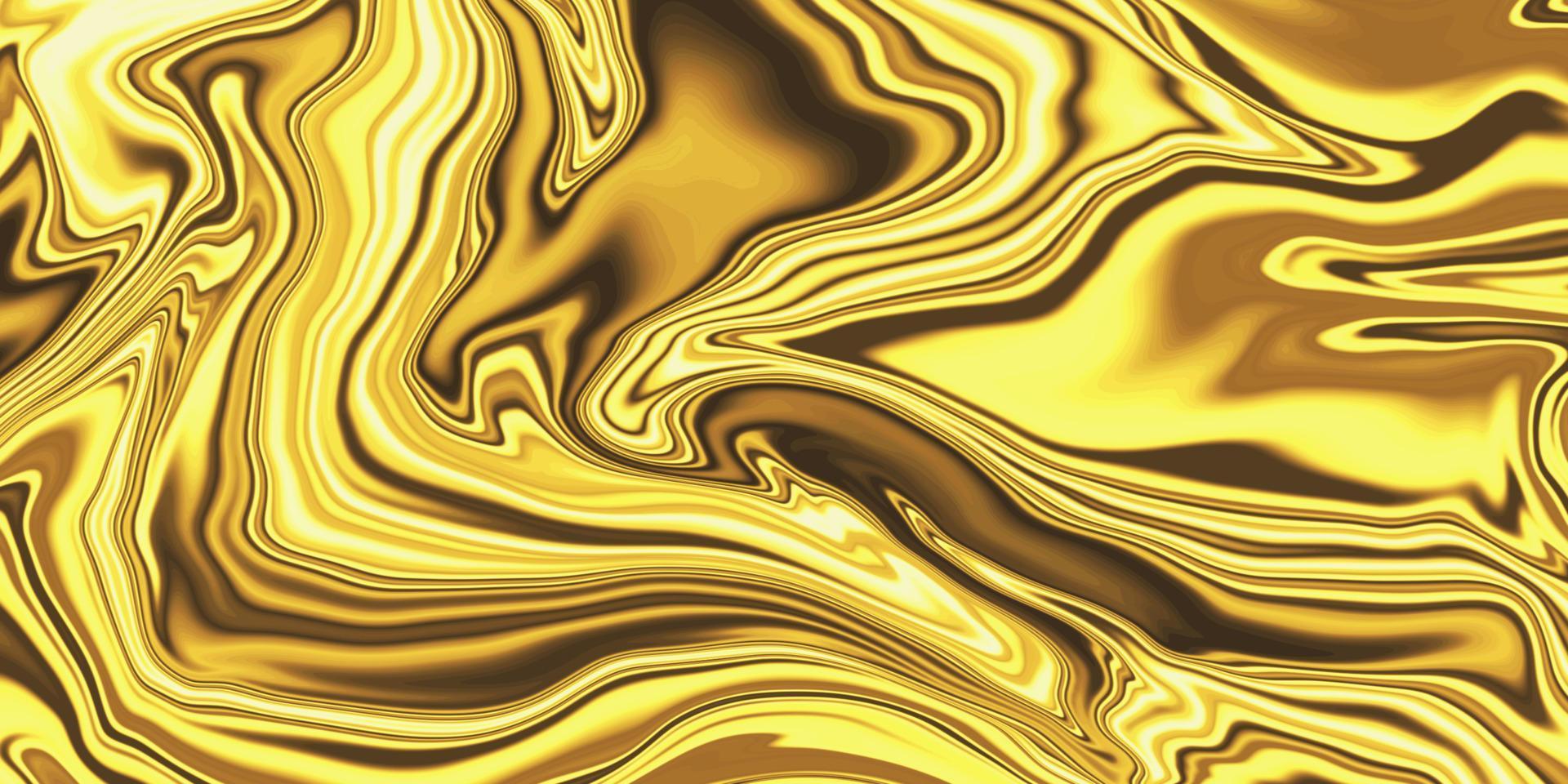 fondo de oro de mármol líquido de lujo abstracto. fondo de efecto de lámina metálica dorada. ilustración vectorial de la plantilla de diseño de textura de marmoleo de metal para pancarta, póster, tarjeta, invitación de boda vector