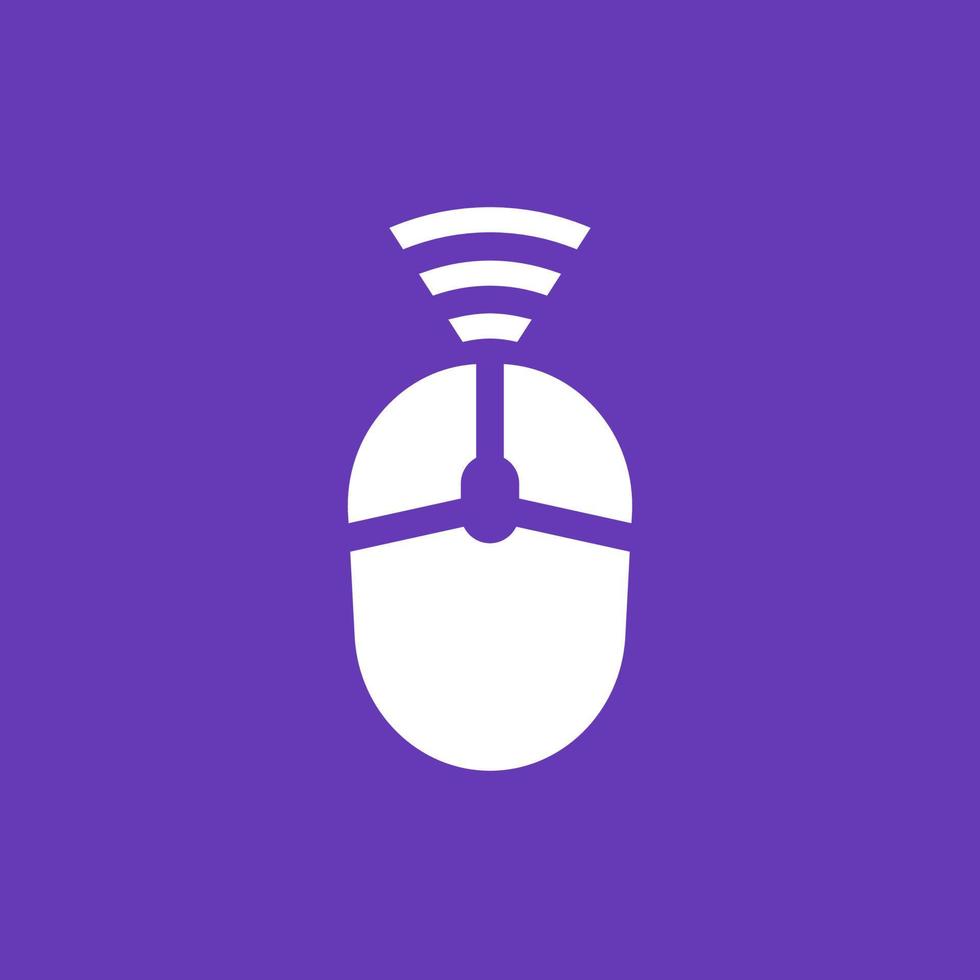 wireless mouse icon vector