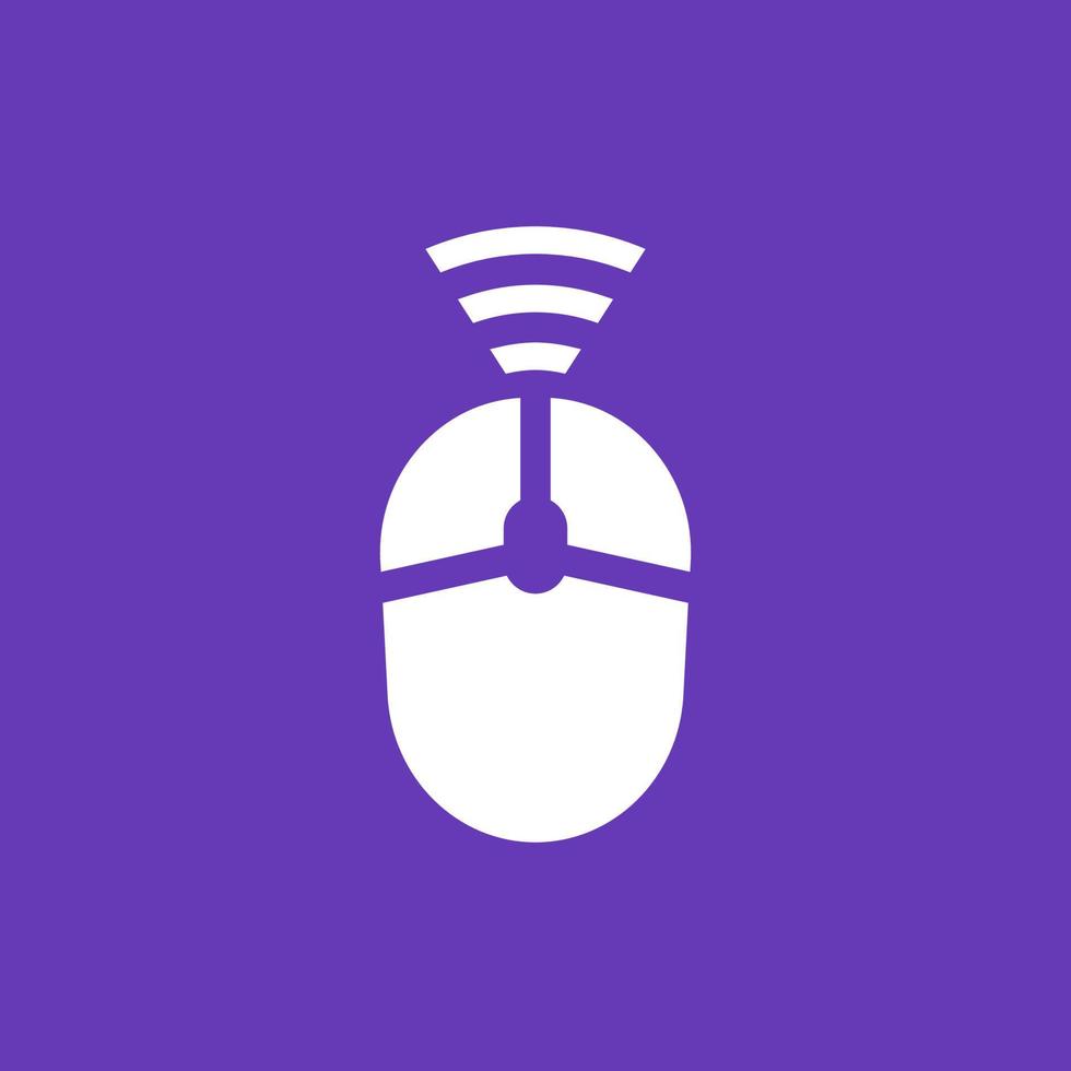 wireless mouse icon vector