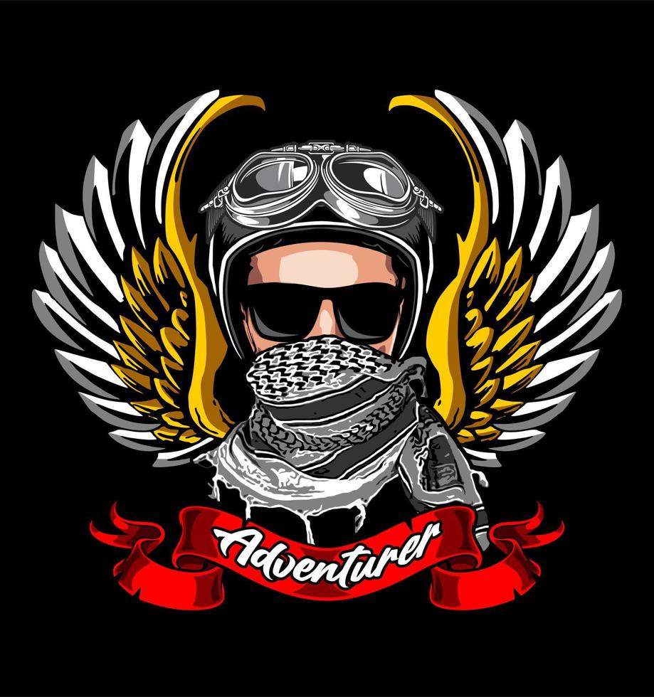 adventurer wearing a turban vector