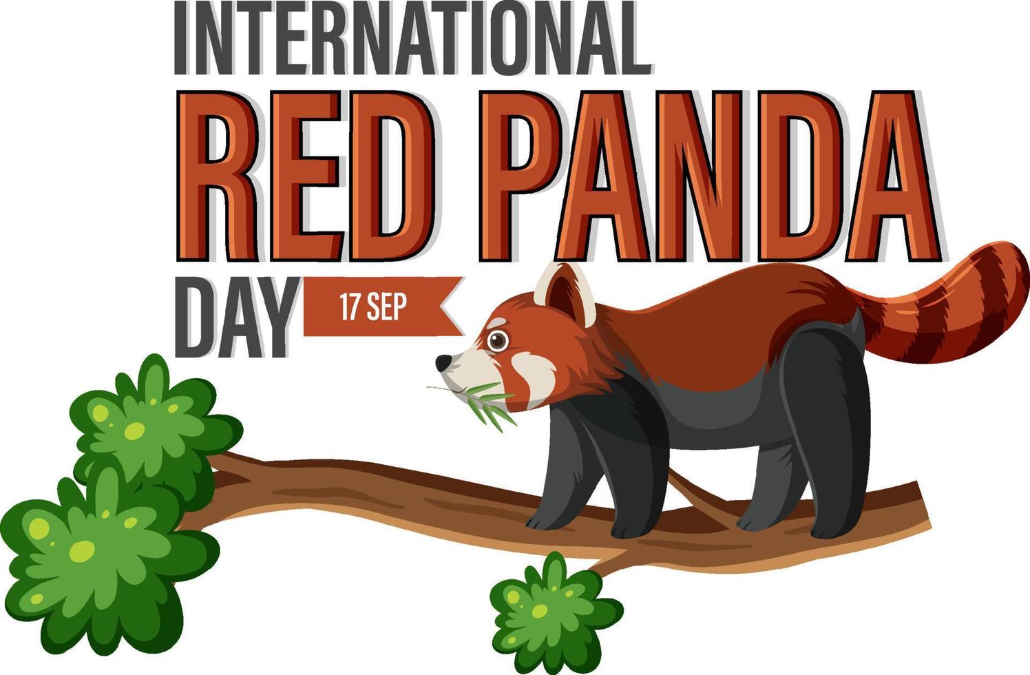 International Red Panda Day 8683344 Vector Art at Vecteezy