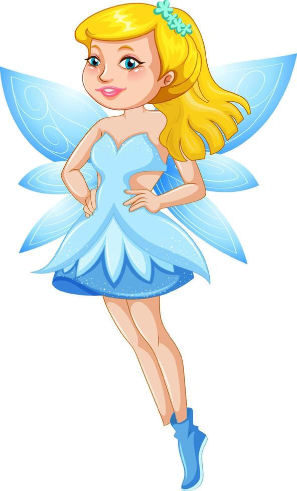 Beauty fairy on a white background vector