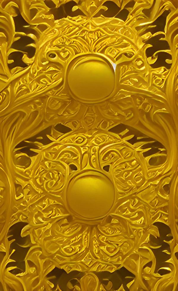 Abstract, Thai art, golden tones, yellow, pattern, backgrounds, suitable for graphic design, royal works, advertising. photo