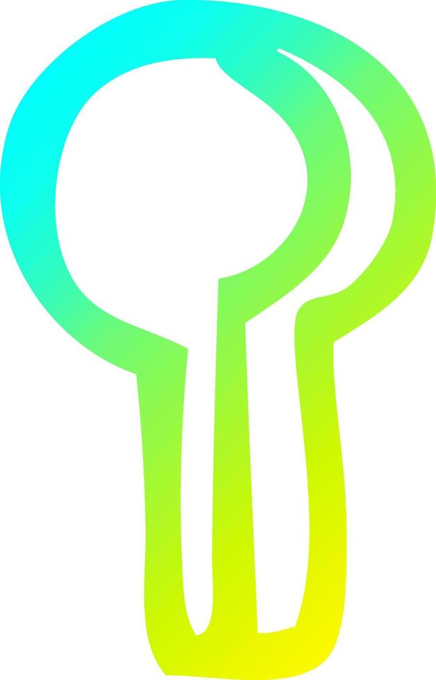 cold gradient line drawing cartoon keyhole vector